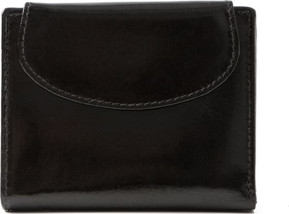 Belveder Mały portfel damski skórzany czarny BW31