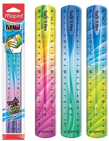 Maped Linijka Twis't Flex decor niełamliwa 20cm MAPED