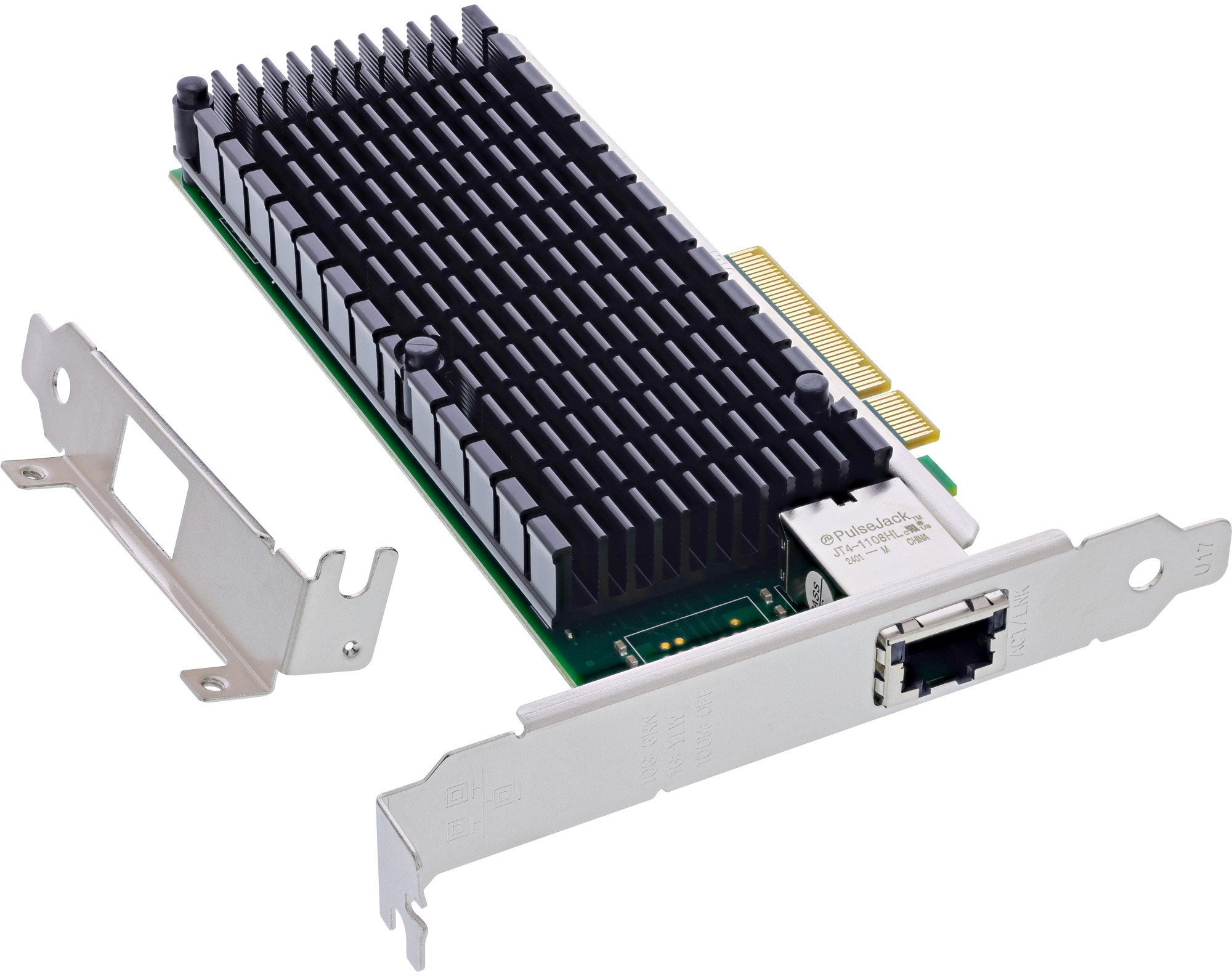 Karta sieciowa InLine ® 10-Gigabit karta sieciowa, 1x RJ45 10Gb/s, PCIe x8, w tym. płyta slotowa LP
