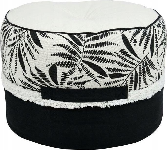 Bawełniana pufa ZIANA, Ø 40 cm