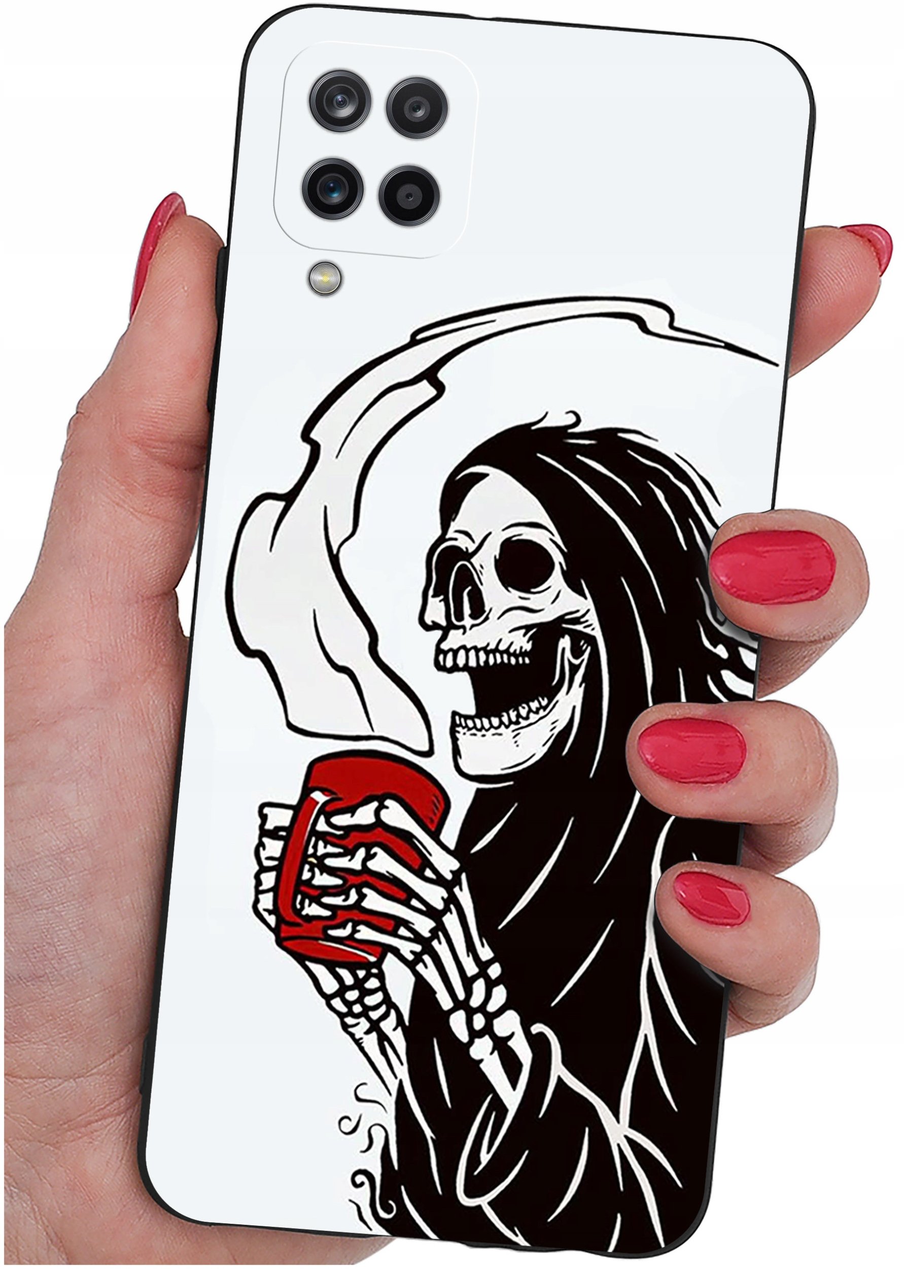 Etui do Samsung Galaxy A12|M12 WZORY |SILIKONOWE MATT CASE + SZKŁO 9H