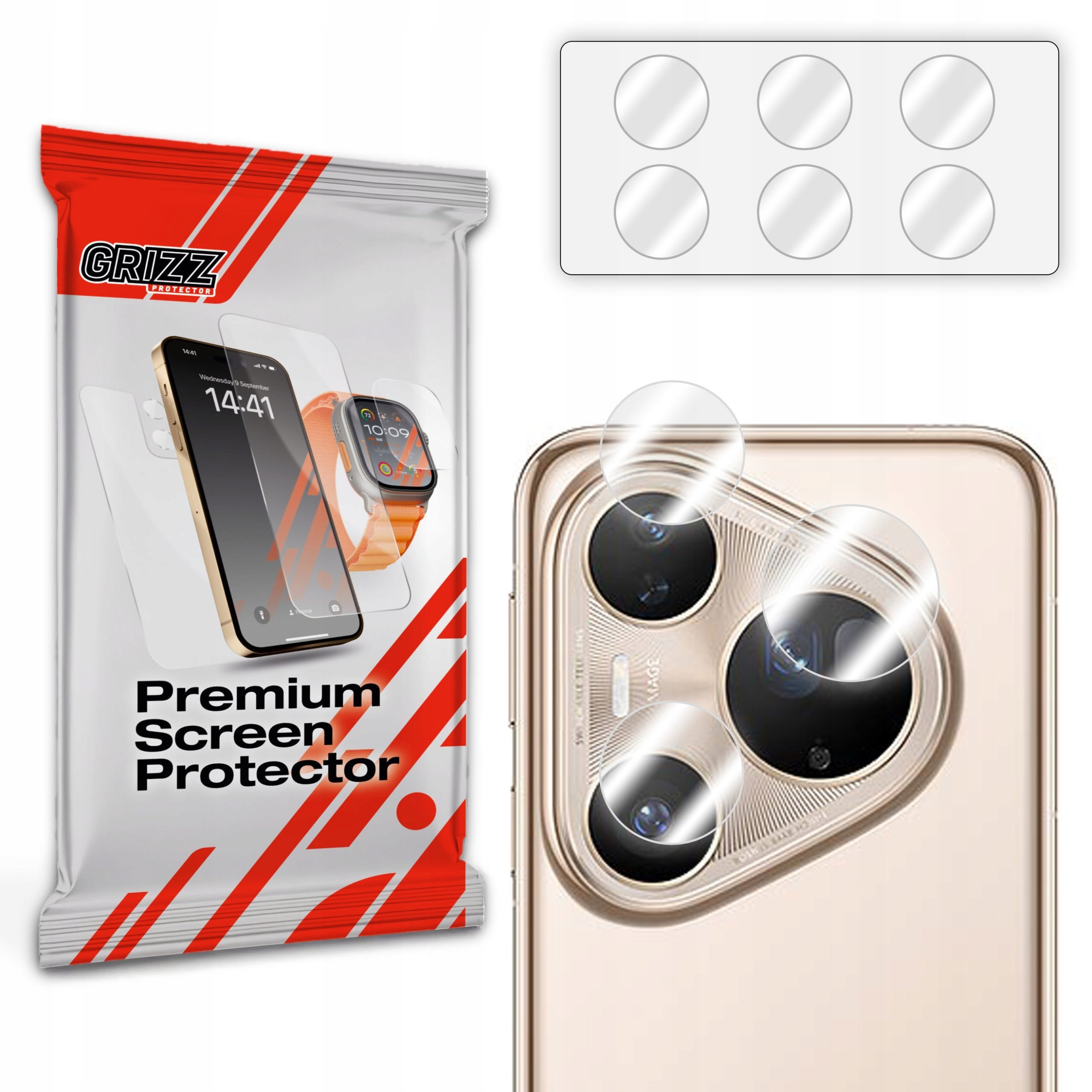 Szkło na aparat GrizzGlass HybridGlass Camera do Huawei Pura 80 Ultra