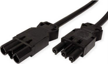 Kabel zasilający Bachmann Przedłużacz BACHMANN GST18-3 męski/żeński, bezhalogenowy, czarny, 2 m