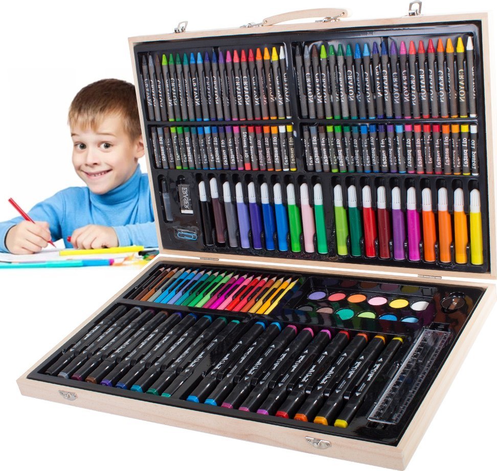 Zestaw artystyczny walizka do malowania 188 szt