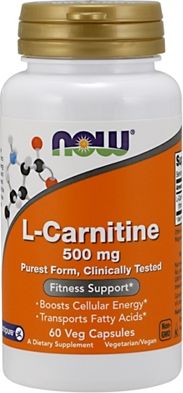 NOW Foods NOW FOODS CARNITINE 500mg - 60 caps.