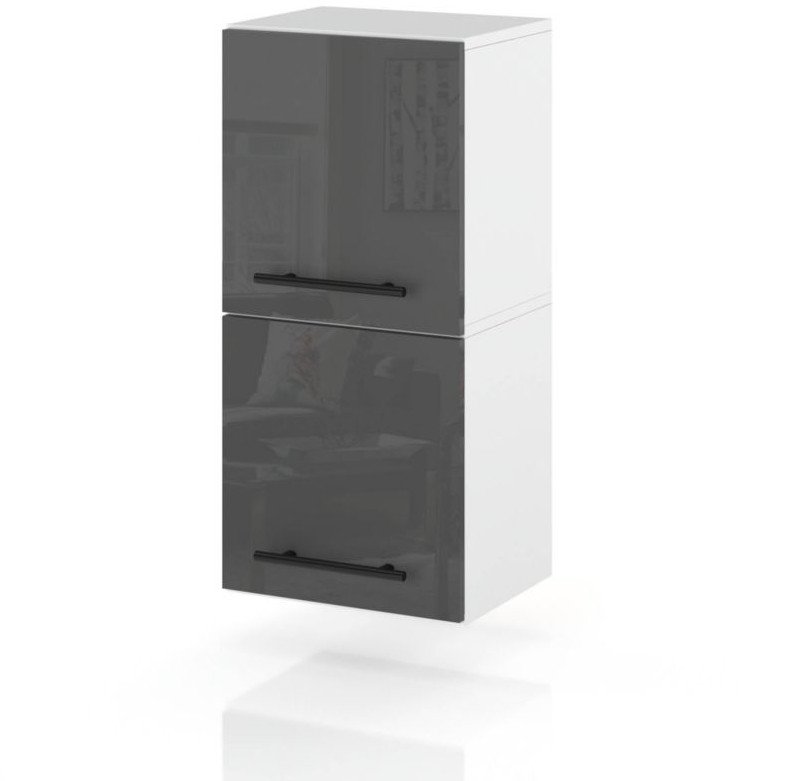 Szafka Kuchenna Wisząca Klapowa Modułowa 45cm Spremium Szary Połysk