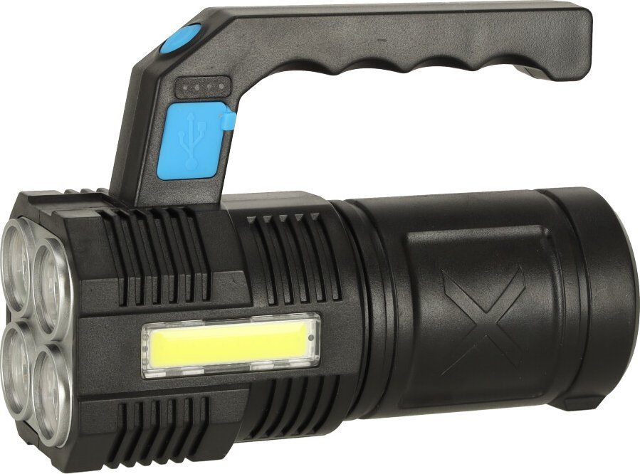 KIK Latarka szperacz mocna taktyczna akumulatorowa wojskowa LED