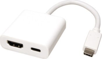 Adapter AV Roline ROLINE Display Adapter USB typu C - HDMI, + 1x PD typu C, M/F