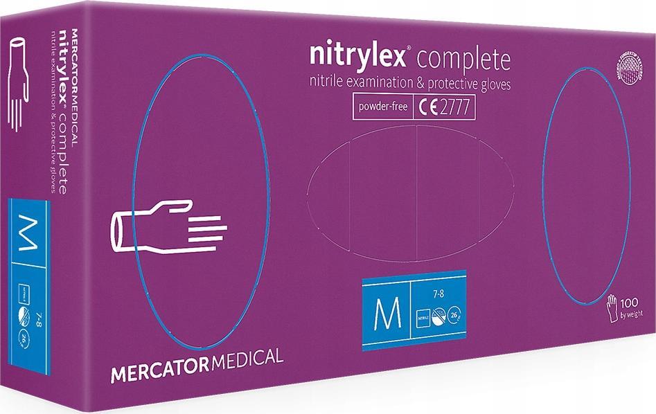 Mercator Medical Rękawice nitrylowe nitrylex complete M 100 szt. () - RD30102003