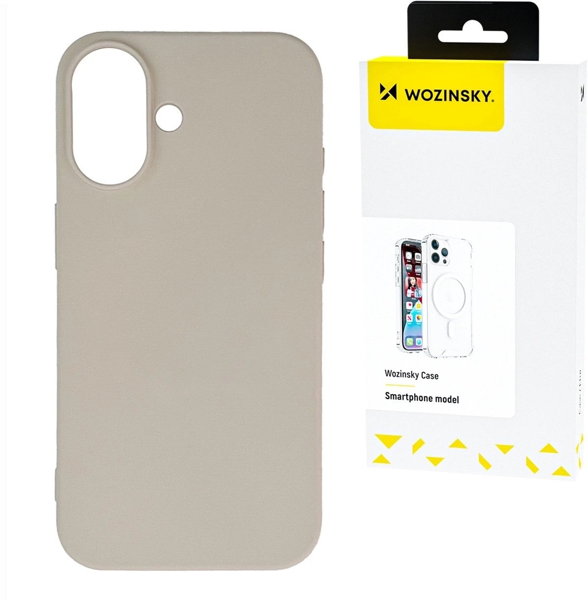 Etui Wozinsky Silicone Case elastyczne silikonowe na Samsung Galaxy S25 Ultra - beżowe