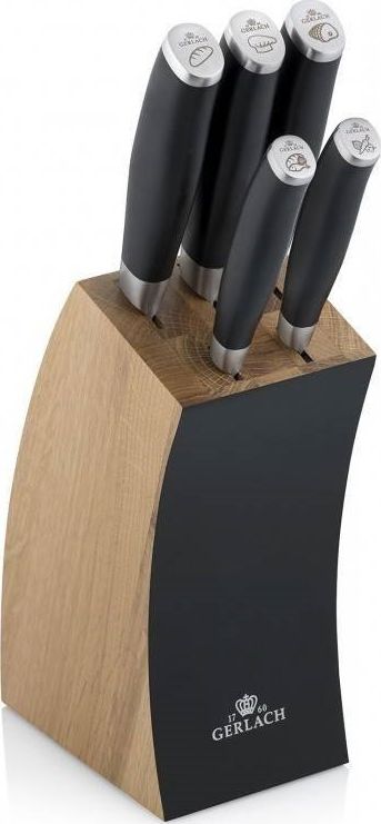 Gerlach Zestaw noży 5 szt. w bloku Deco Black