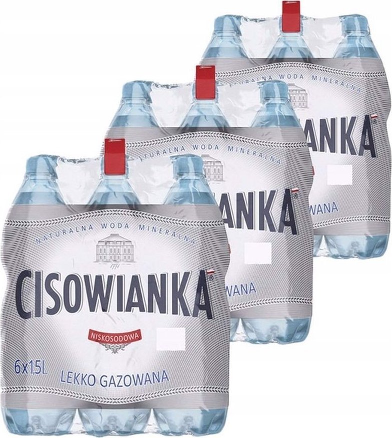 Woda Cisowianka Cisowianka Naturalna woda mineralna lekko gazowana niskosodowa 1,5 l x 18 sztuk