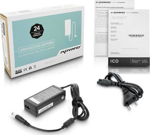Zasilacz do laptopa Movano 65 W, 5 mm, 3.3 A, 19.5 V (DEL195334)