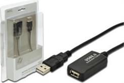 Kabel USB Digitus USB-A - 5 m Czarny (DA701304)