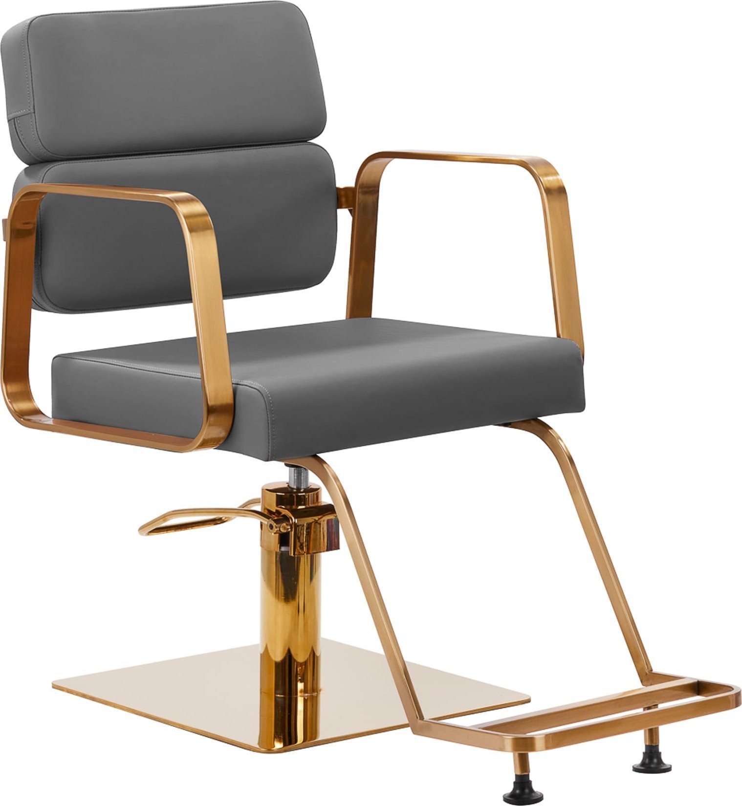 Activeshop Gabbiano fotel fryzjerski Porto złoto szary