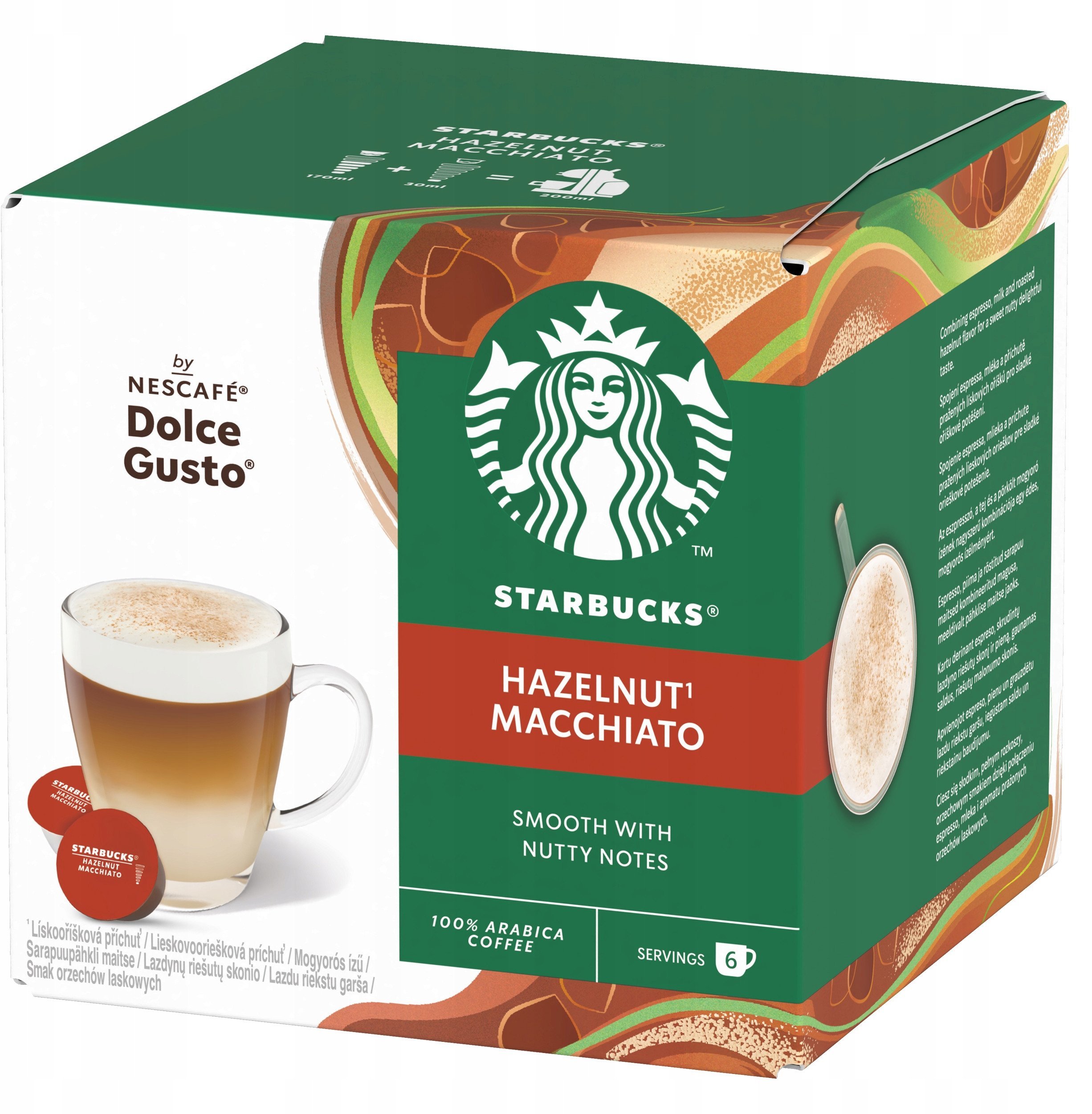 Starbucks Kapsułki Nescafé Dolce Gusto Hazelnut Macchiato 12 sztuk