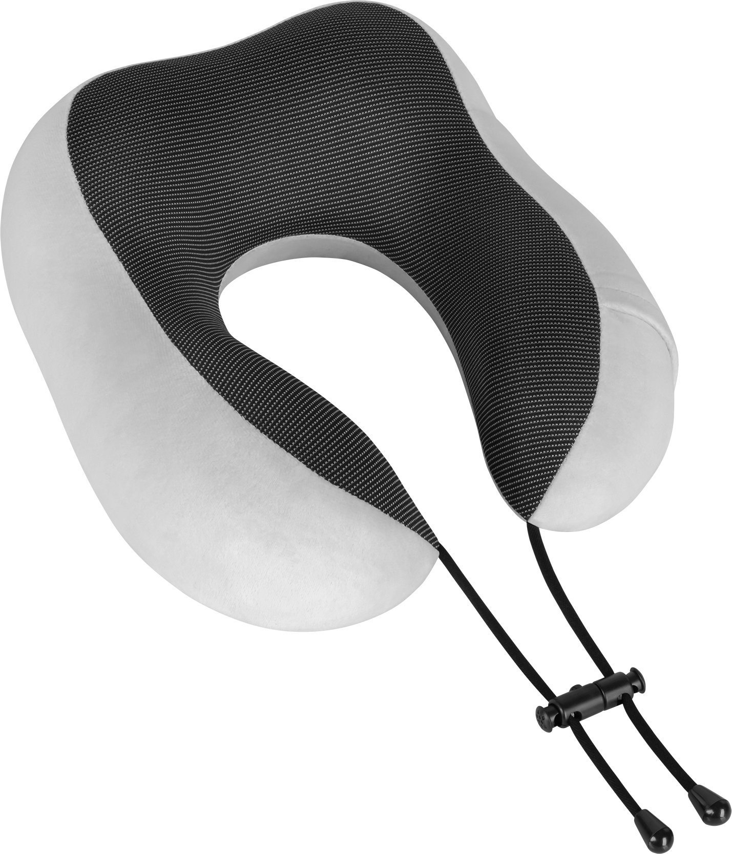 Poduszka turystyczna - podróżna z pianki MEMORY, REBEL ACTIVE , kolor szary