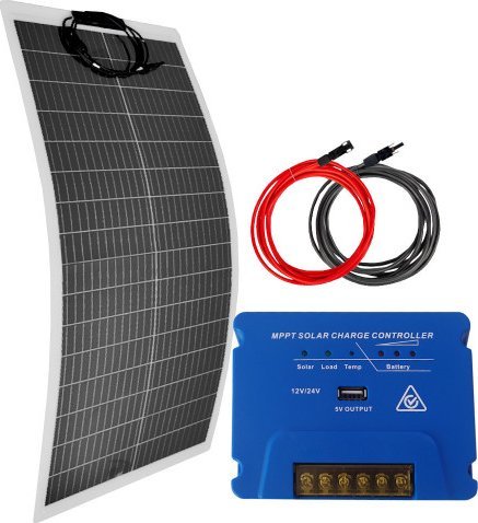 SolarFam Zestaw solarny 150W 12V MPPT 15A