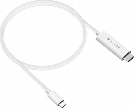 Kabel USB HyperDrive USB-C - HDMI 2.5 m Biały (HD6007WHGL)