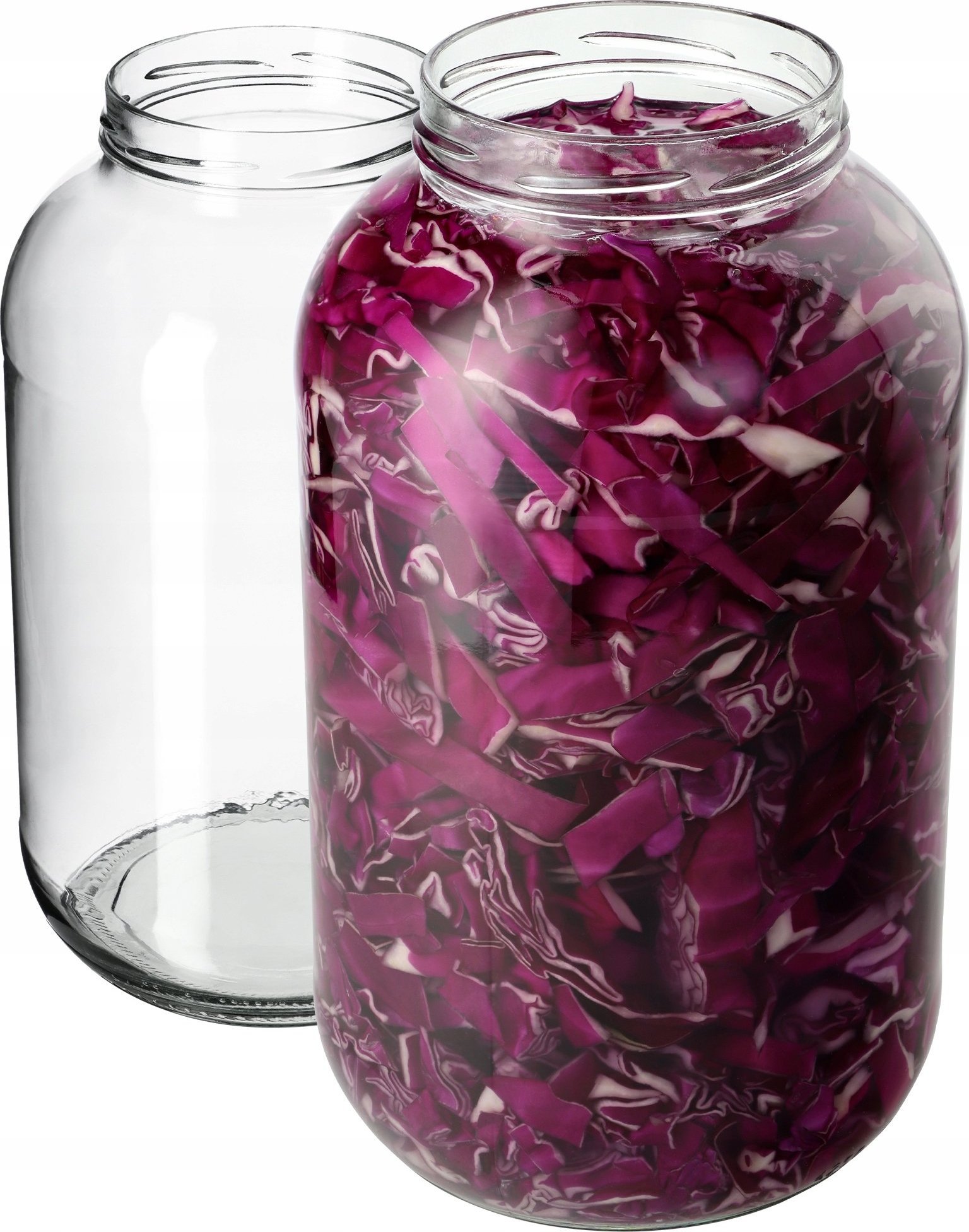 Kadax 2x Słoik Szklany 4L Słój Na Ogórki Nalewki Sok