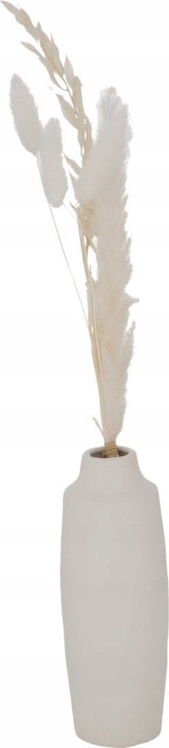 Boltze Porcelanowy wazon dekoracyjny Bianca, suszone kwiaty, wys. 16 cm