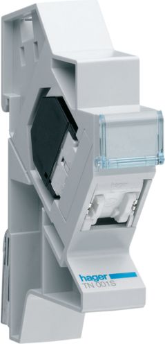 Hager Złącze modułowe RJ45 kat.5e FTP wraz ze wspornikiem (TN001S)