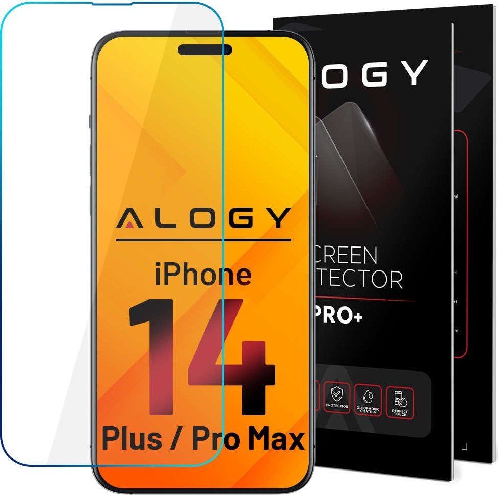 Alogy Szkło hartowane 9H Alogy ochrona na ekran do Apple iPhone 14 Plus / 14 Pro Max