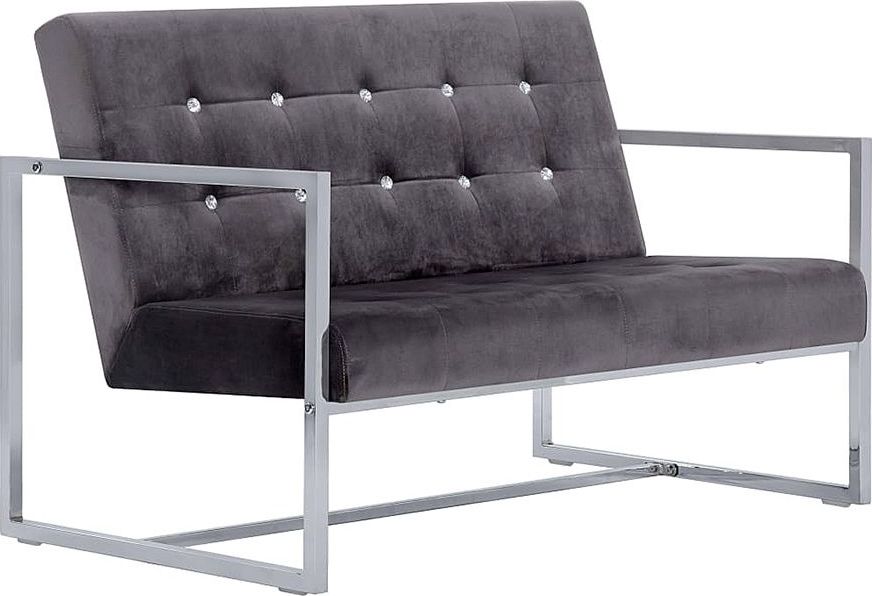 Elior Zgrabna 2-osobowa sofa Mefir - szara