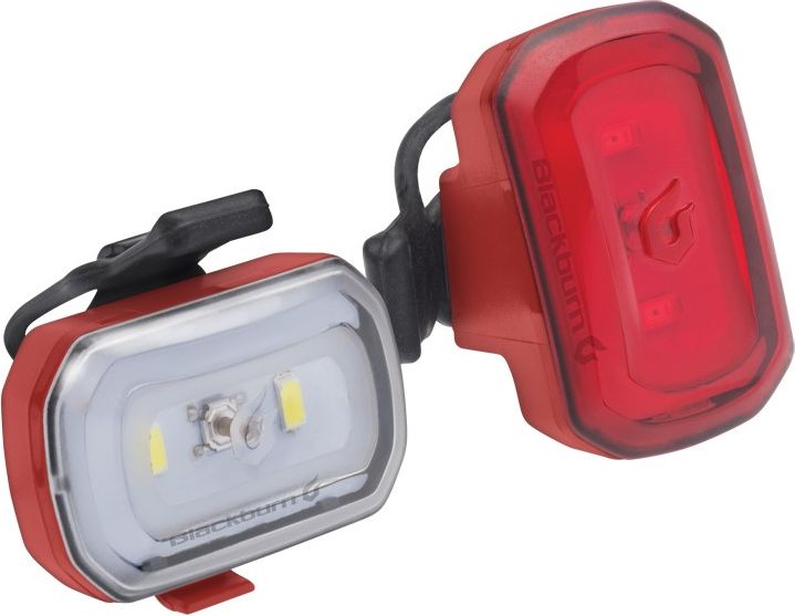 Blackburn Zestaw lampki Click USB przód 60 lumenów, tył 20 lumenów czerwone