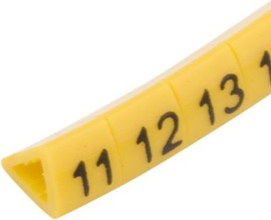 Ergom Oznacznik przewodów OZ-1 / 11-20 żółty 100szt. (E04ZP-01020201200)