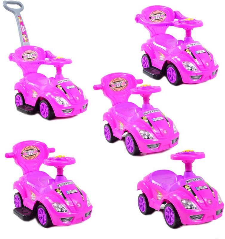 Super-Toys JEŹDZIK, ODPYCHACZ Z DŹWIĘKAMI MEGA CAR 3W1/TC202