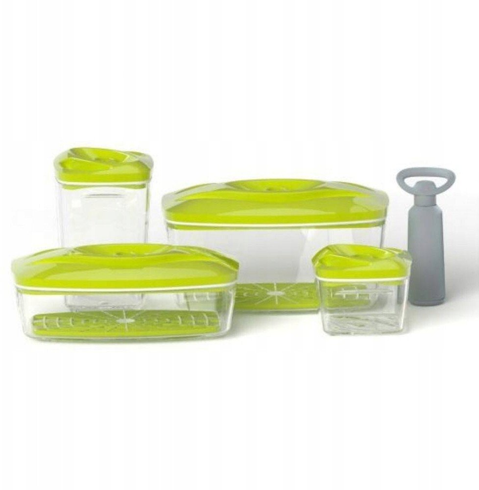 4 pojemniki hermetyczne na jedzenie SeeYoo ZESTAW limonkowy