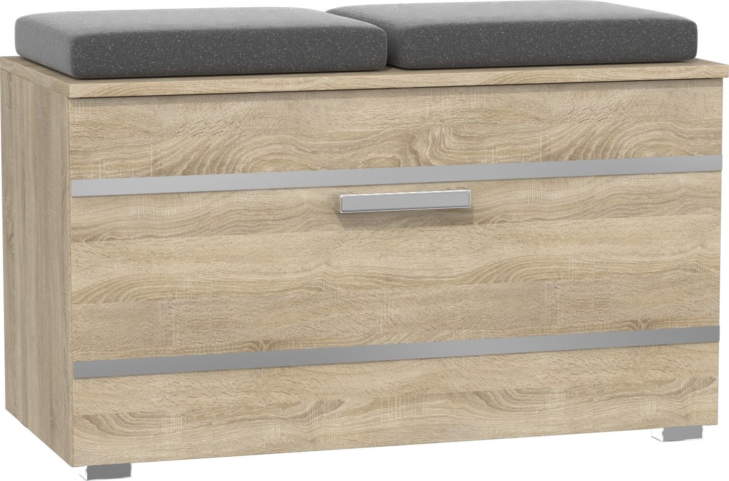 Topeshop SZAFKA NA BUTY SIEDZISKO SCHOWEK OPAL DĄB SONOMA