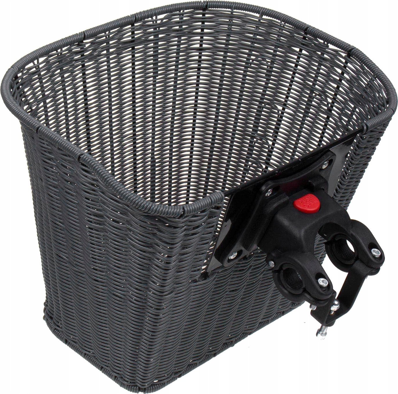 Kosz Verso SH-Z003 na kierownicę mocowany click pleciony grafitowy 330x250x240 Uniwersalny