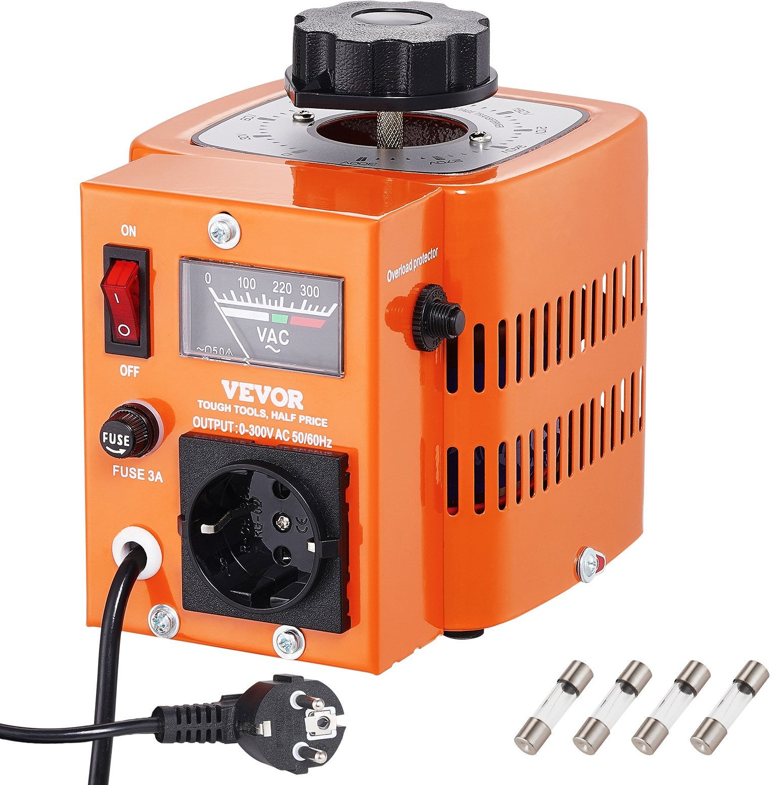 Regulator napięcia 500V 0-300V 1,7A z wyświetlaczem CE