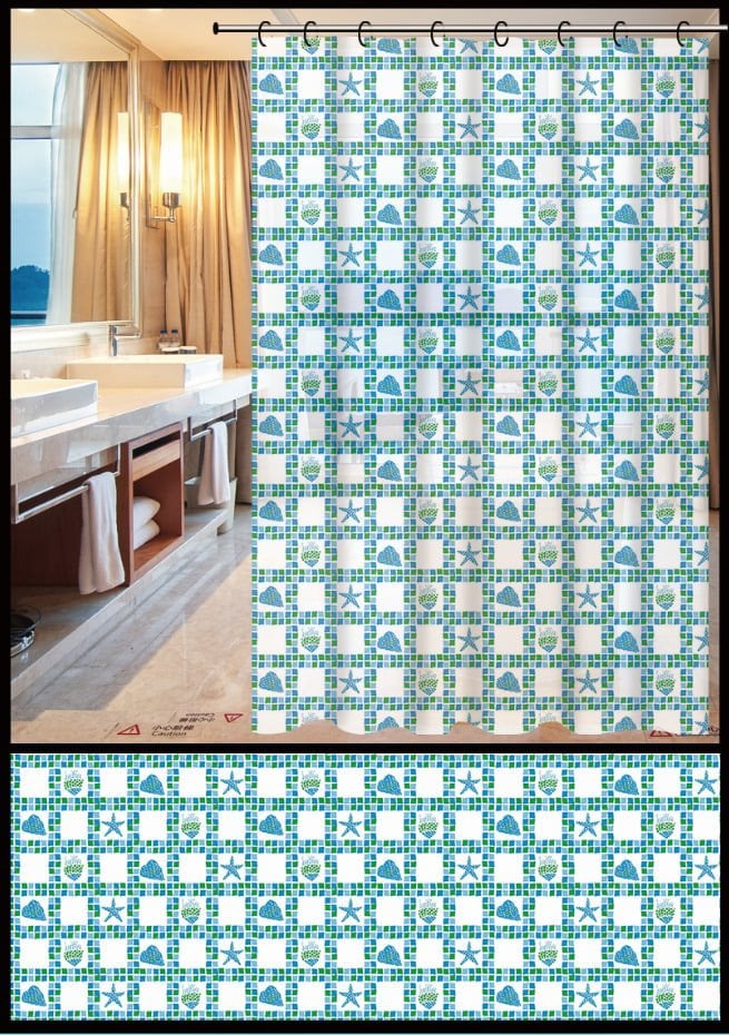 SHOWER CURTAISN ZHY035-1 180X180CM