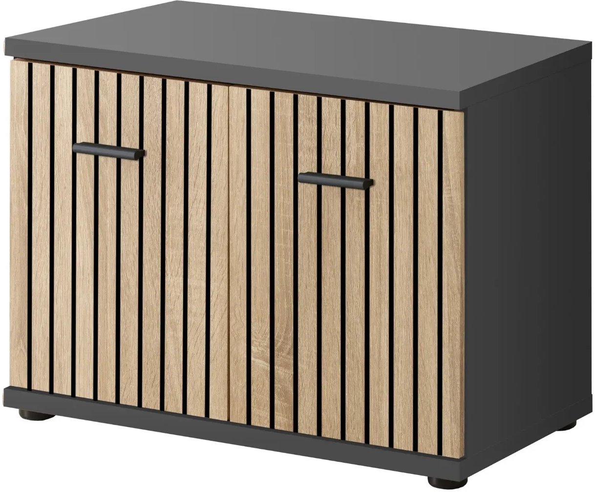 Szafka na buty MARCO antracyt/dąb artisan ASM Meble