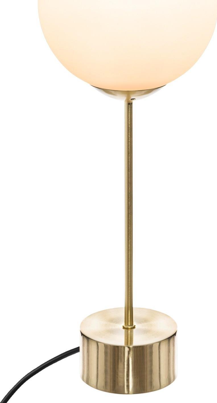 Lampa stołowa Atmosphera Lampka nocna Dris Gold szklany klosz