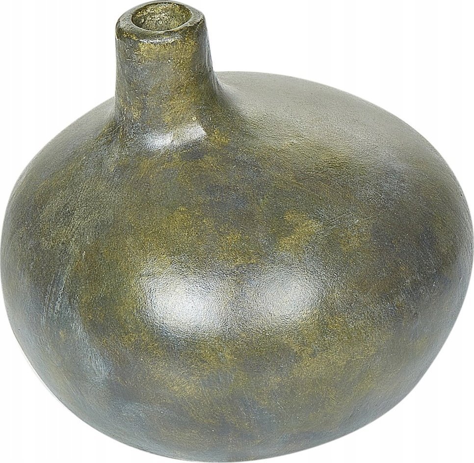 Beliani Terakota Wazon dekoracyjny 18 Złoty KLANG