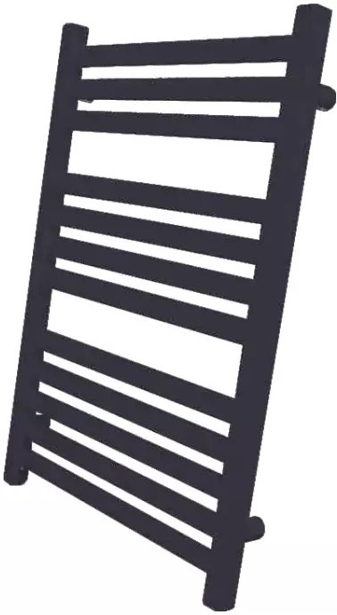 Grzejnik łazienkowy Hydroland GRZEJNIK ŁAZIENKOWY KUMIKO 500X540 CZARNY MAT 228W // GRŁ-G/K-500X540-CZ