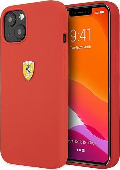 Ferrari Ferrari FESSIHCP13SRE iPhone 13 mini 5,4" czerwony/red hardcase Silicone