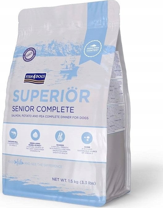 Fish4Dogs Fish4Dogs Superior Senior z łososiem (S) 1,5kg