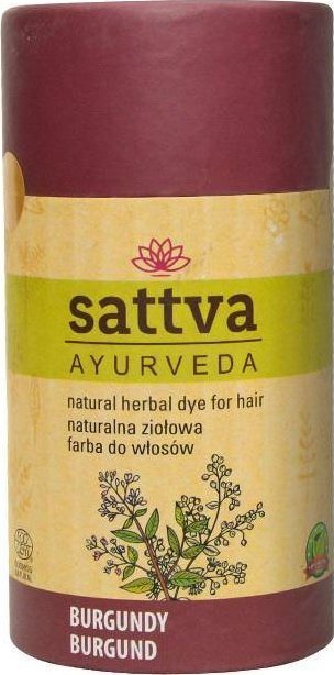 Sattva SATTVA_Natural Herbal Dye for Hair naturalna ziołowa farba do włosów Burgundy 150g