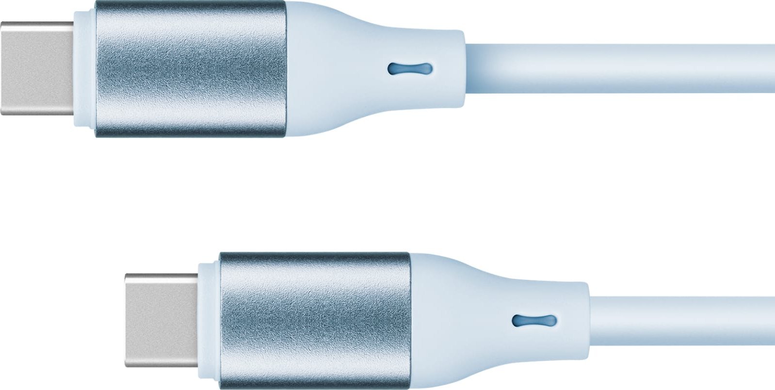 Kabel USB Kruger&Matz USB-C - USB-C 1 m Niebieski (KM1269-1BL)