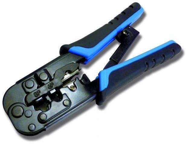 Zaciskarka do złączy męskich Do RJ45, RJ11, RJ12, 4P4 i 4P2 209801