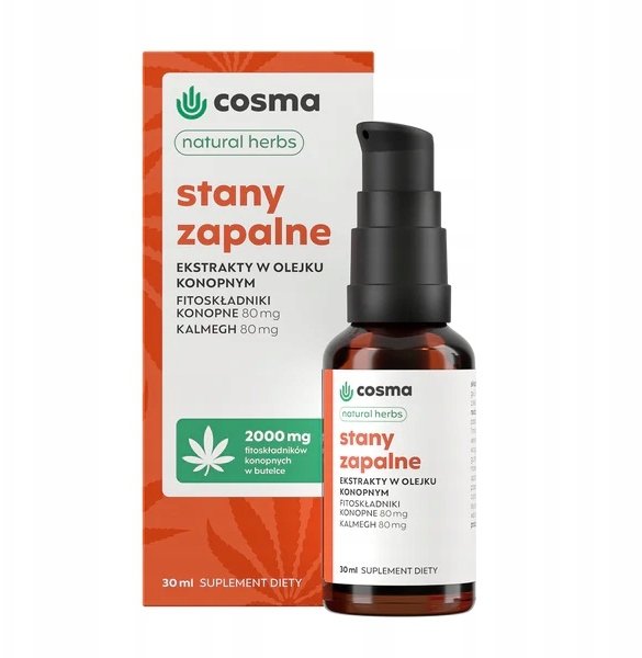 NOW Foods COSMA_Natural* Herbs Stany Zapalne suplement diety 30ml