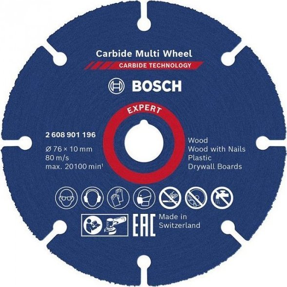 Bosch EXPERT Carbide Multi Wheel - Tarcza uniwersalna, 76x10mm