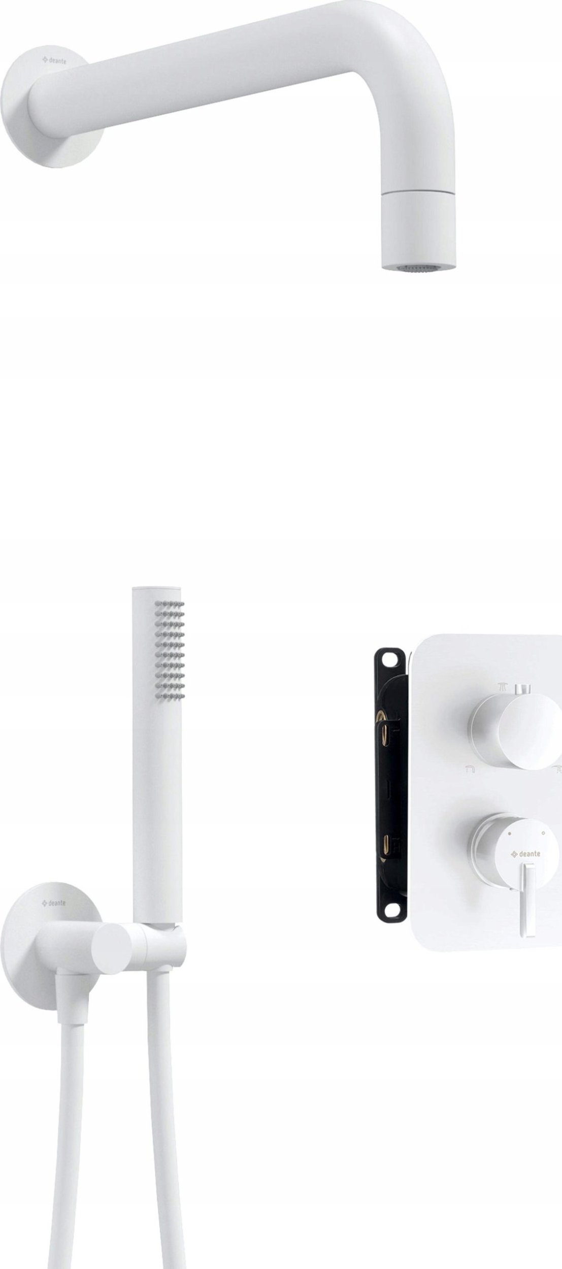 Bateria prysznicowa Deante Zestaw prysznicowy podtynkowy z BOXem mieszaczowym - z główką natryskową