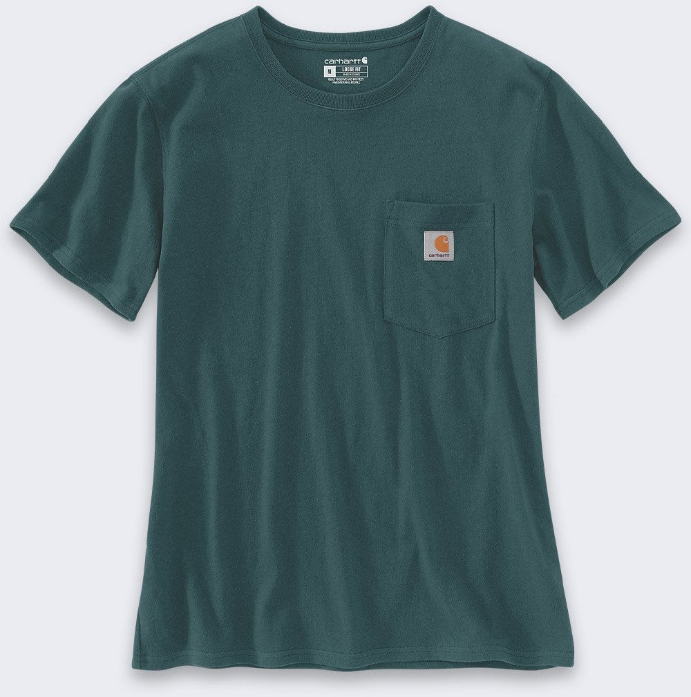 Koszulka Carhartt Iconic WK87 Pocket Greenstone