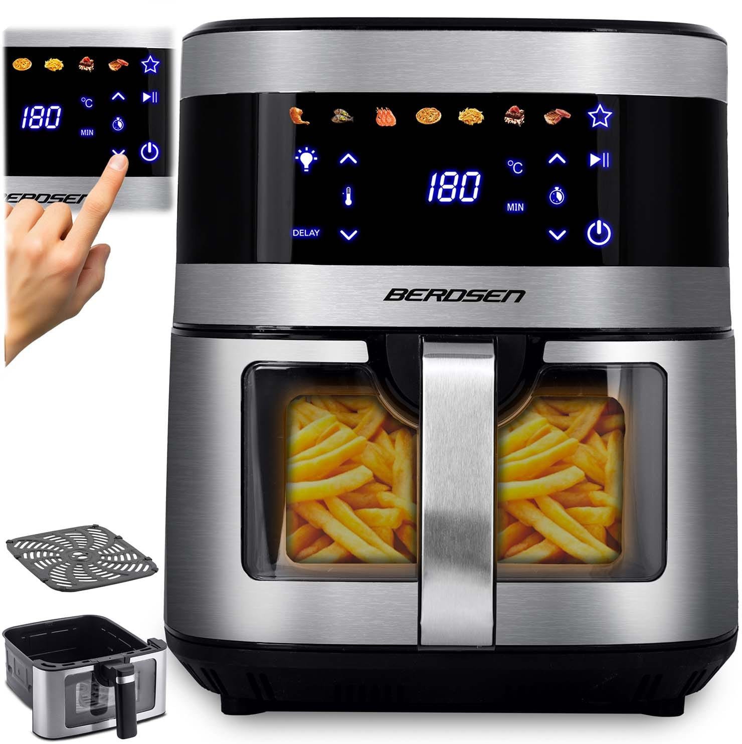 Frytkownica beztłuszczowa Air fryer Berdsen BD-656 srebrna